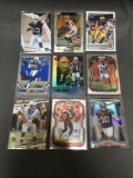 9 Card Lot of FOOTBALL ROOKIE CARDS with Stars and Newer Sets - HIGH BOOK VALUE!