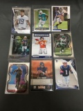 9 Card Lot of FOOTBALL ROOKIE CARDS with Stars and Newer Sets - HIGH BOOK VALUE!