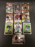 9 Card Lot of FOOTBALL ROOKIE CARDS with Stars and Newer Sets - HIGH BOOK VALUE!