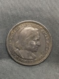 1893 United States Columbia Exposition Silver Half Dollar - 90% Silver Coin from Estate