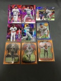 9 Card Lot of REFRACTOR & PRIZM Sports Cards with Rookies Stars and More!