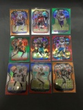 9 Card Lot of REFRACTOR & PRIZM Sports Cards with Rookies Stars and More!