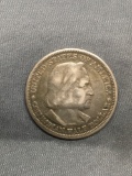 1893 United States Columbia Exposition Silver Half Dollar - 90% Silver Coin from Estate