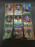 9 Card Lot of REFRACTOR & PRIZM Sports Cards with Rookies Stars and More!