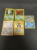 5 Card Lot of Vintage Holofoil Rare Pokemon Cards from Huge Collection