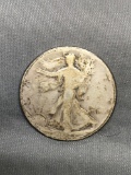 1923-S United States Walking Liberty Silver Half Dollar - 90% Silver Coin from Estate