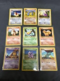 9 Card Lot of Vintage Base Set SHADOWLESS Pokemon Cards from Massive Collection