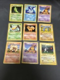 9 Card Lot of Vintage Base Set SHADOWLESS Pokemon Cards from Massive Collection