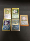 5 Card Lot of Vintage Holofoil Rare Pokemon Cards from Huge Collection