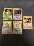 5 Card Lot of Vintage Holofoil Rare Pokemon Cards from Huge Collection