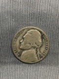 1943-P United States Jefferson Silver War Nickel - 35% Silver Coin - WWII Emergency Issue Coin