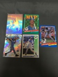 5 Card Lot of KEN GRIFFEY JR Baseball Trading Cards from Massive Collection