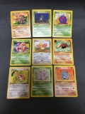 9 Card Lot of Vintage 1st Edition Pokemon Trading Cards from Nice Collection