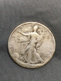 1933-S United States Walking Liberty Silver Half Dollar - 90% Silver Coin from Estate