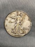 1934 United States Walking Liberty Silver Half Dollar - 90% Silver Coin from Estate