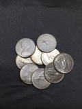 9 Count Lot of Canada Silver Dimes - 80% Silver Foreign Coins from Estate