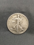 1945-D United States Walking Lberty Silver Half Dollar - 90% Silver Coin from Estate
