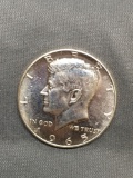 1965 United States Kennedy Silver Half Dollar - 40% Silver Coin from Estate