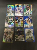 9 Card Lot of REFRACTOR & PRIZM Sports Cards with Rookies Stars and More!