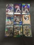 9 Card Lot of REFRACTOR & PRIZM Sports Cards with Rookies Stars and More!