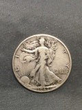 1942 United States Walking Liberty Silver Half Dollar - 90% Silver Coin from Estate
