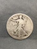 1920 United States Walking Liberty Silver Half Dollar - 90% Silver Coin from Estate