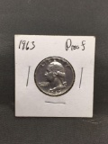 1963 United States Washington Silver Quarter - 90% Silver Coin - PROOF - From Estate