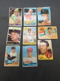 9 Card Lot of Vintage 1960's Topps Baseball Cards from Estate Collection