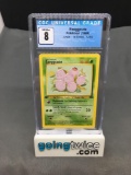 CGC Graded 1999 Pokemon Jungle 1st Edition #52 EXEGGCUTE Trading Card - NM-MT 8
