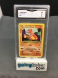 GMA Graded 1999 Pokemon Base Set Unlimited #24 CHARMELEON Trading Card - NM 7