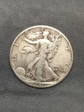 1941 United States Walking Liberty Silver Half Dollar - 90% Silver Coin from Estate