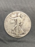 1936 United States Walking Liberty Silver Half Dollar - 90% Silver Coin from Estate