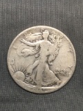 1941-D United States Walking Liberty Silver Half Dollar - 90% Silver Coin from Estate