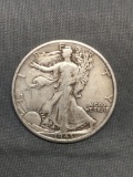 1943-D United States Walking Liberty Silver Half Dollar - 90% Silver Coin from Estate