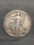 1945 United States Walking Liberty Silver Half Dollar - 90% Silver Coin from Estate