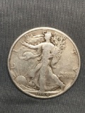 1944 United States Walking Liberty Silver Half Dollar - 90% Silver Coin from Estate