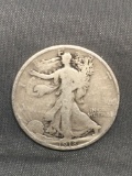 1918 United States Walking Liberty Silver Half Dollar - 90% Silver Coin from Estate
