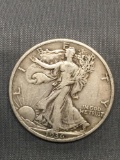 1936 United States Walking Liberty Silver Half Dollar - 90% Silver Coin from Estate