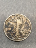 1918-S United States Walking Liberty Silver Half Dollar - 90% Silver Coin from Estate