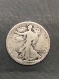 1917 United States Walking Liberty Silver Half Dollar - 90% Silver Coin from Estate