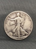 1945 United States Walking Liberty Silver Half Dollar - 90% Silver Coin from Estate
