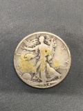 1934-D United States Walking Liberty Silver Half Dollar - 90% Silver Coin from Estate
