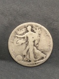 1923-S United States Walking Liberty Silver Half Dollar - 90% Silver Coin from Estate
