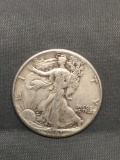 1941 United States Walking Liberty Silver Half Dollar - 90% Silver Coin from Estate