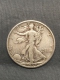 1934-D United States Walking Liberty Silver Half Dollar - 90% Silver Coin from Estate