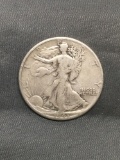 1943 United States Walking Liberty Silver Half Dollar - 90% Silver Coin from Estate