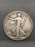 1939-D United States Walking Liberty Silver Half Dollar - 90% Silver Coin from Estate