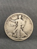 1920-D United States Walking Liberty Silver Half Dollar - 90% Silver Coin from Estate
