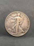 1943 United States Walking Liberty Silver Half Dollar - 90% Silver Coin from Estate
