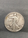 1941-S United States Walking Liberty Silver Half Dollar - 90% Silver Coin from Estate